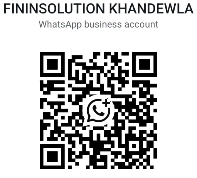 WhatsApp QR code for FININSOLUTION KHANDEWLA — scan to start a chat